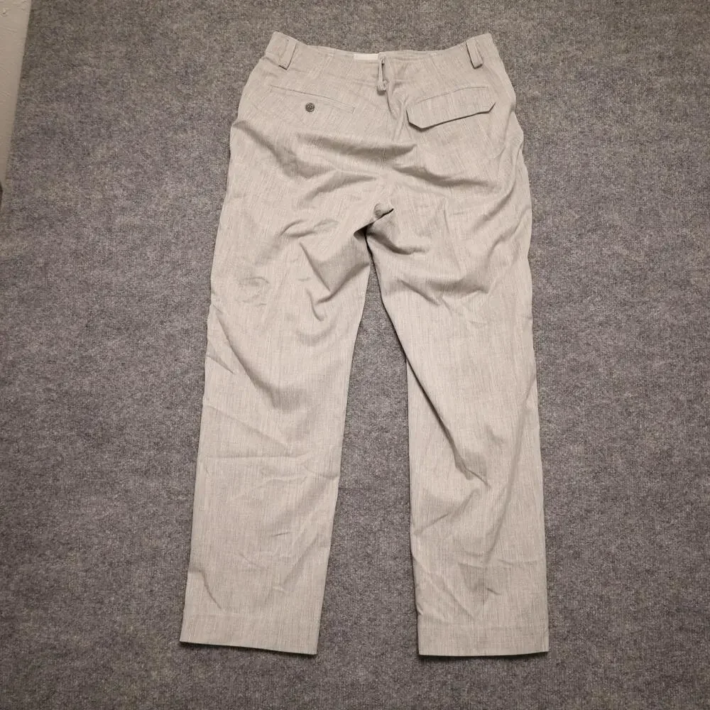 Calvin Klein Dress Pants Mens 32x30 Gray Wool Blend Stretch Flat Front Office